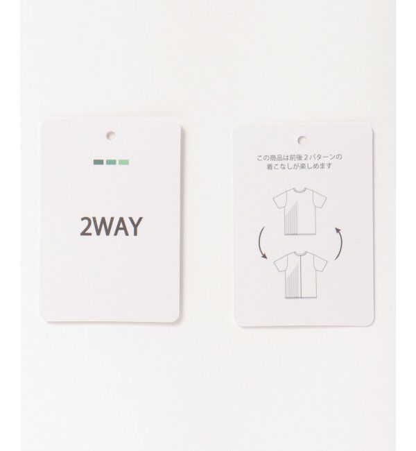 ikka「ラメテレコ前後2WAYメローT」|Tシャツ・カットソー|