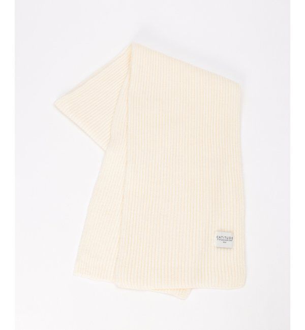 ikka「リブニットマフラー」|マフラー|オフホワイト