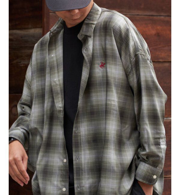 VENCE share style「BEVERLY HILLS POLO CLUB TRルーズシルエットシャツ」|シャツ・ブラウス|グリーンケイ