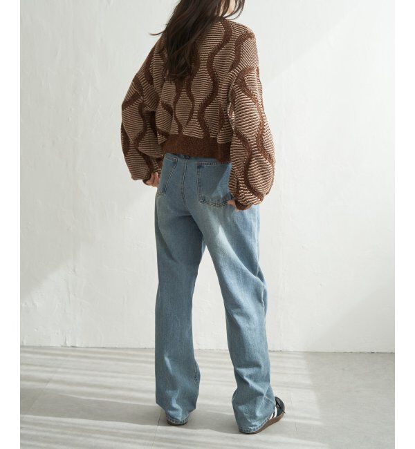 VENCE share style「5Gヒョウタン柄ジャガードプルオーバー」|ニット・セーター|