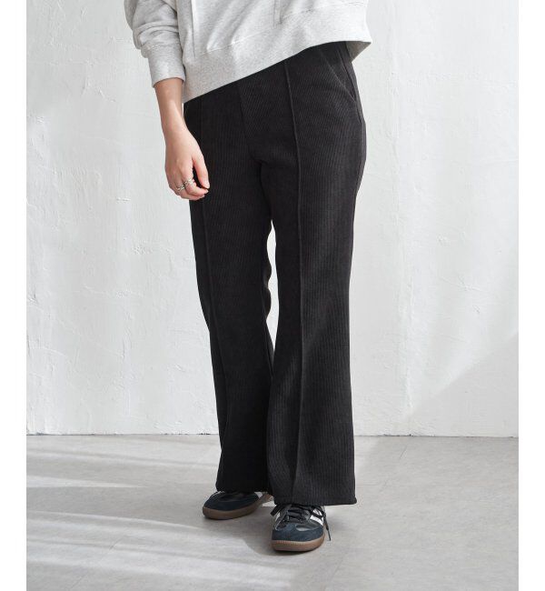 VENCE share style「コーデユロイ裏フリースフレアパンツ」|その他|