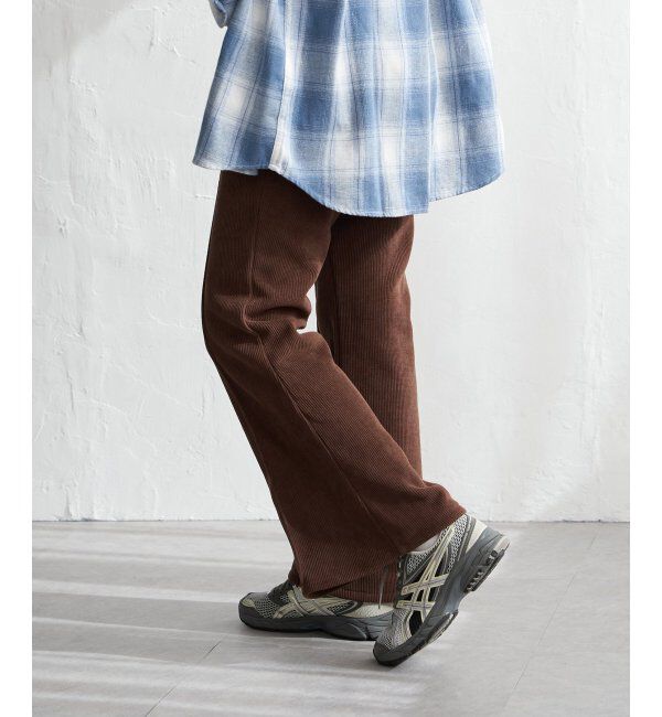 VENCE share style「コーデユロイ裏フリースフレアパンツ」|その他|