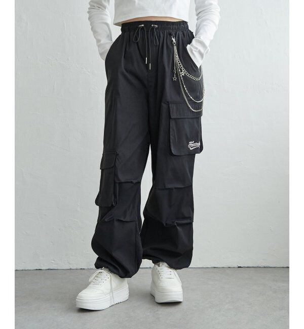 VENCE share style「チェーン付きカーゴパンツ」|デニム|
