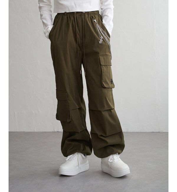 VENCE share style「チェーン付きカーゴパンツ」|デニム|