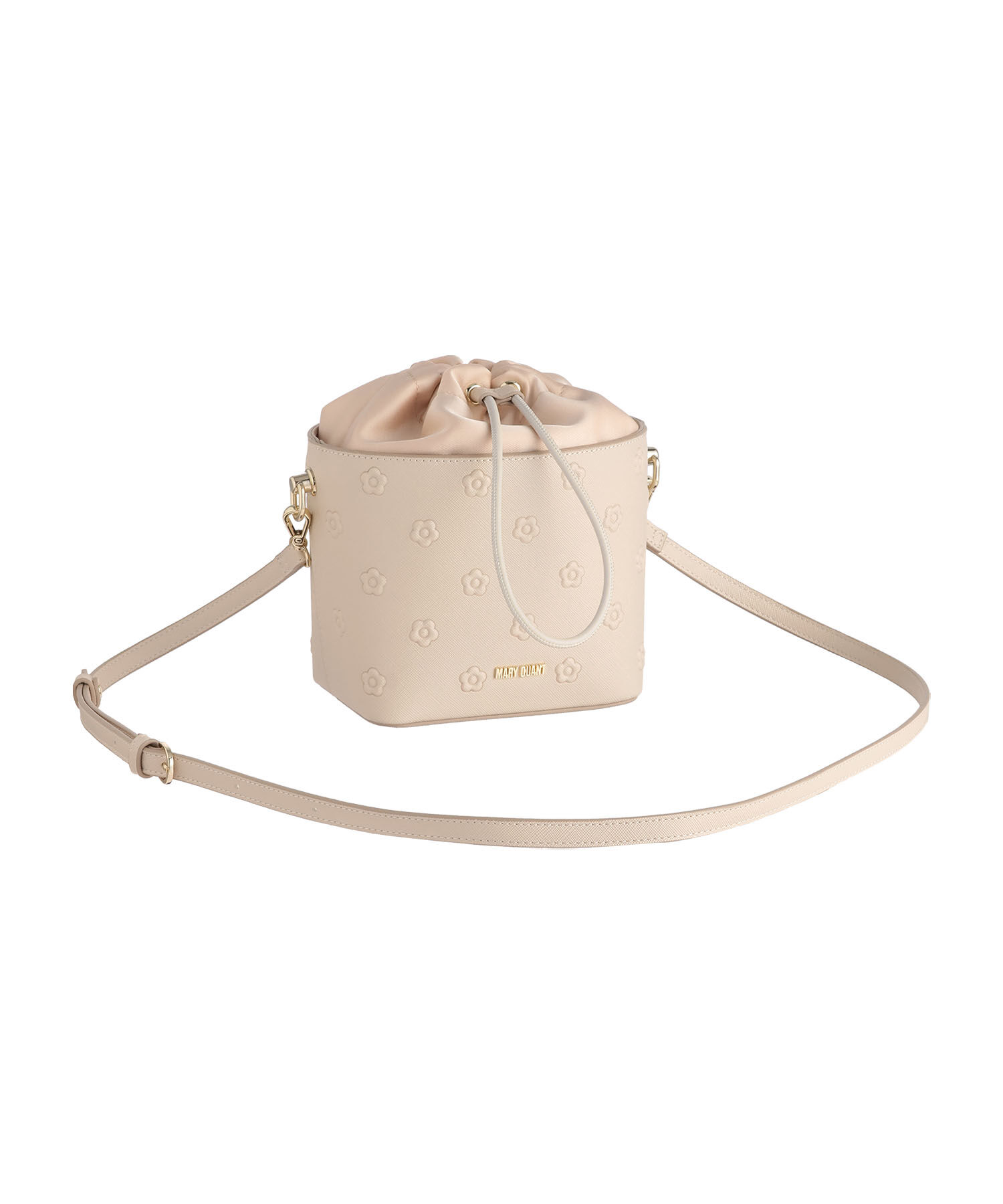 MARY QUANT「シンプルエンボスデイジー ドロストショルダー」|ショルダー・メッセンジャー|