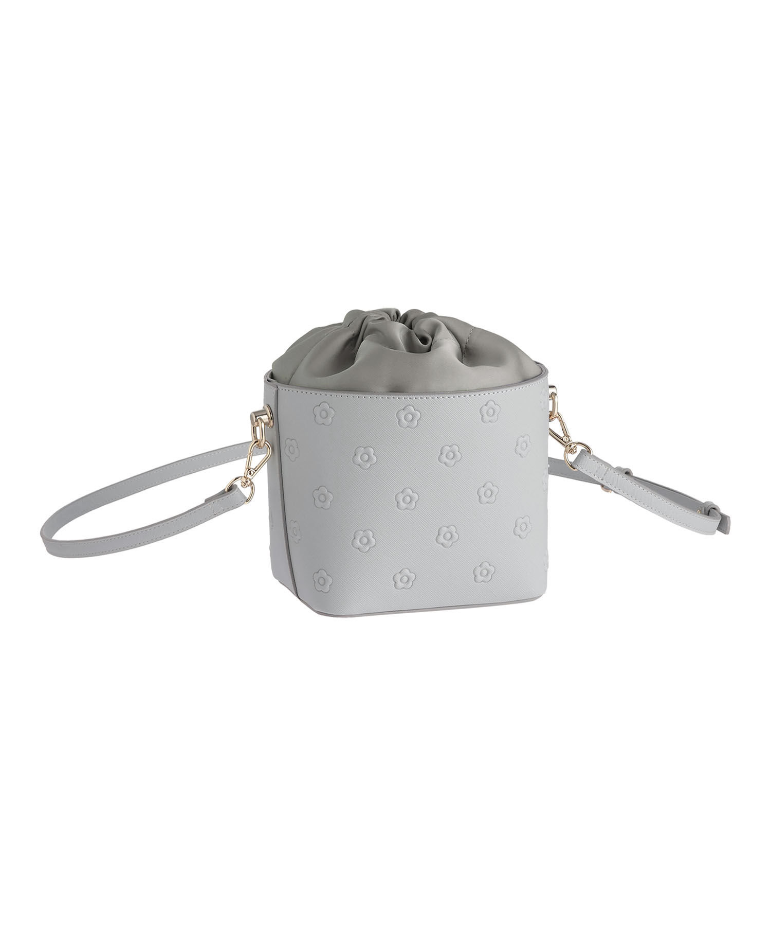 MARY QUANT「シンプルエンボスデイジー ドロストショルダー」|ショルダー・メッセンジャー|