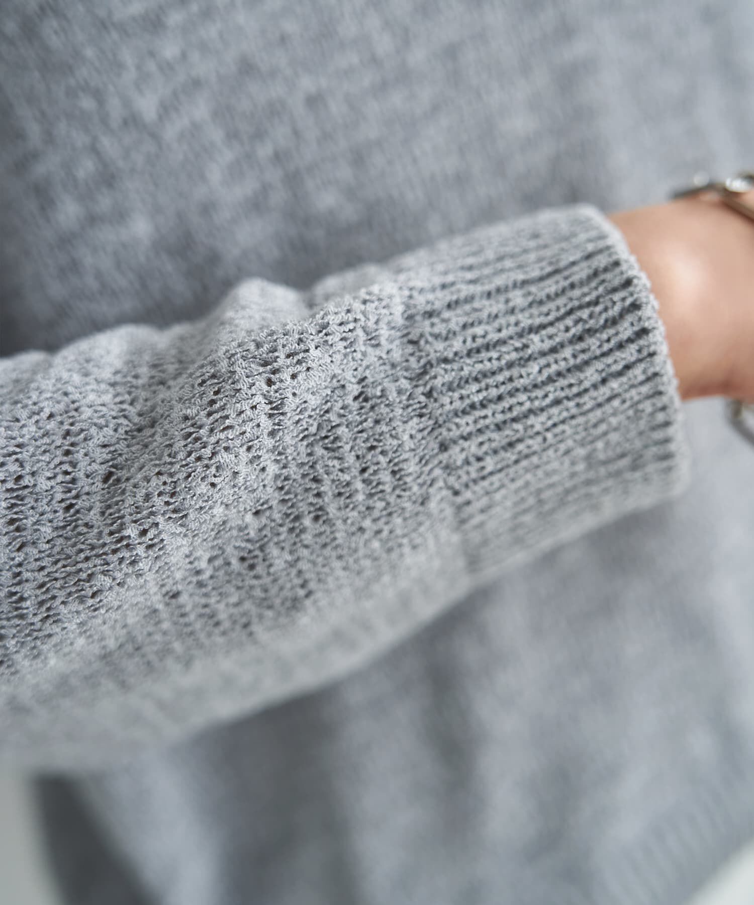 STYLE DELI「微シアーシャリ感Vネックニット」|ニット・セーター|