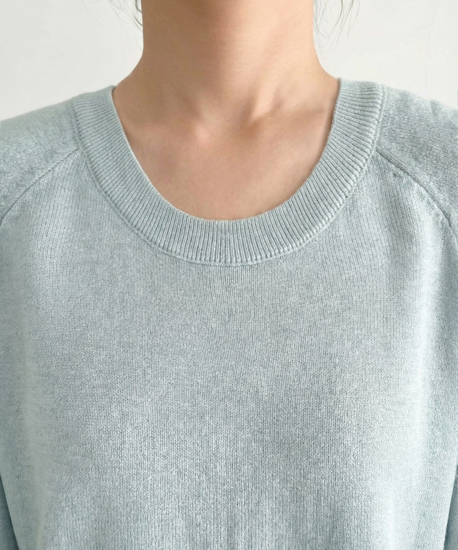 STYLE DELI「サラッと綿混Uネックニットトップス」|ニット・セーター|