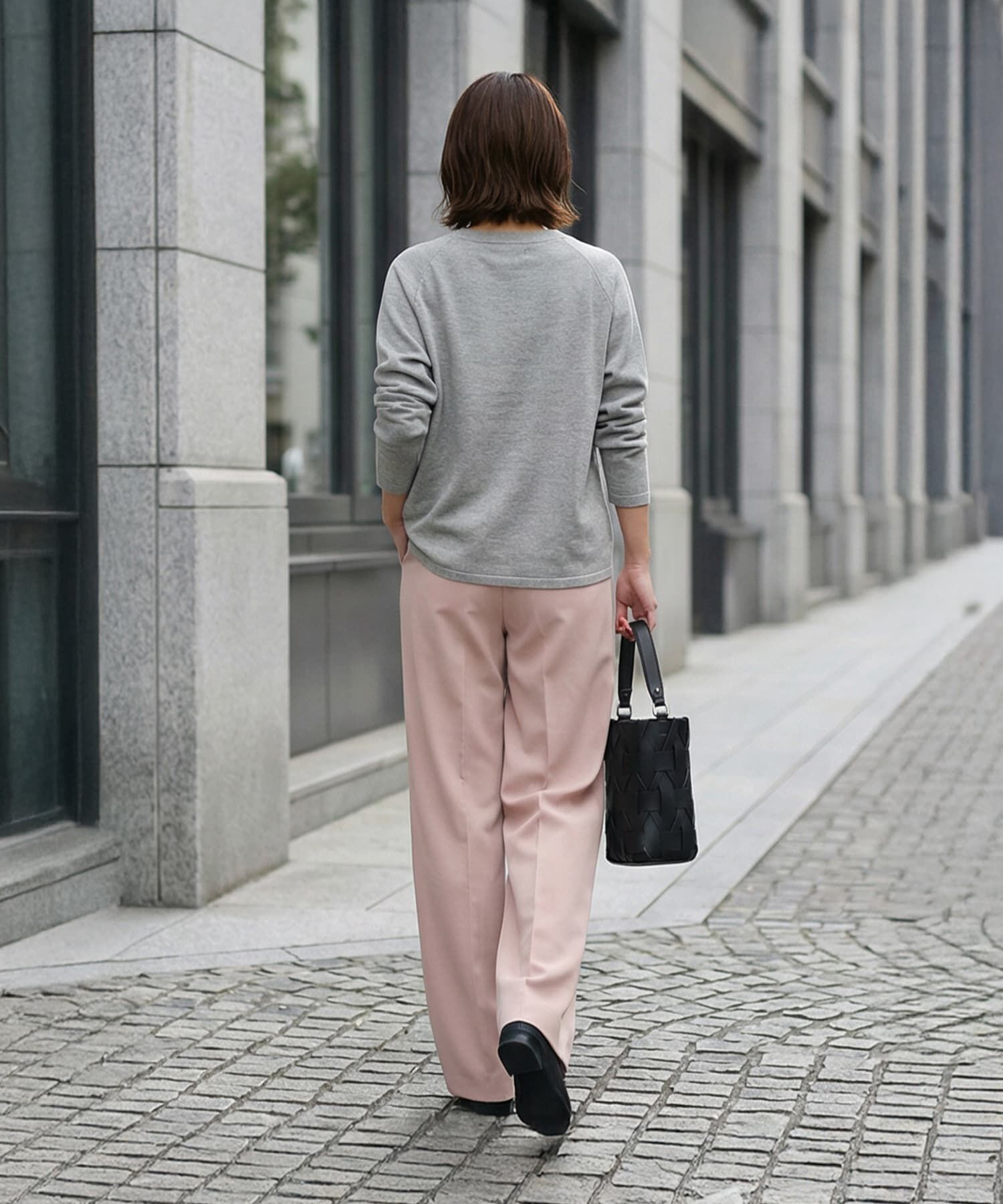 STYLE DELI「サラッと綿混Uネックニットトップス」|ニット・セーター|