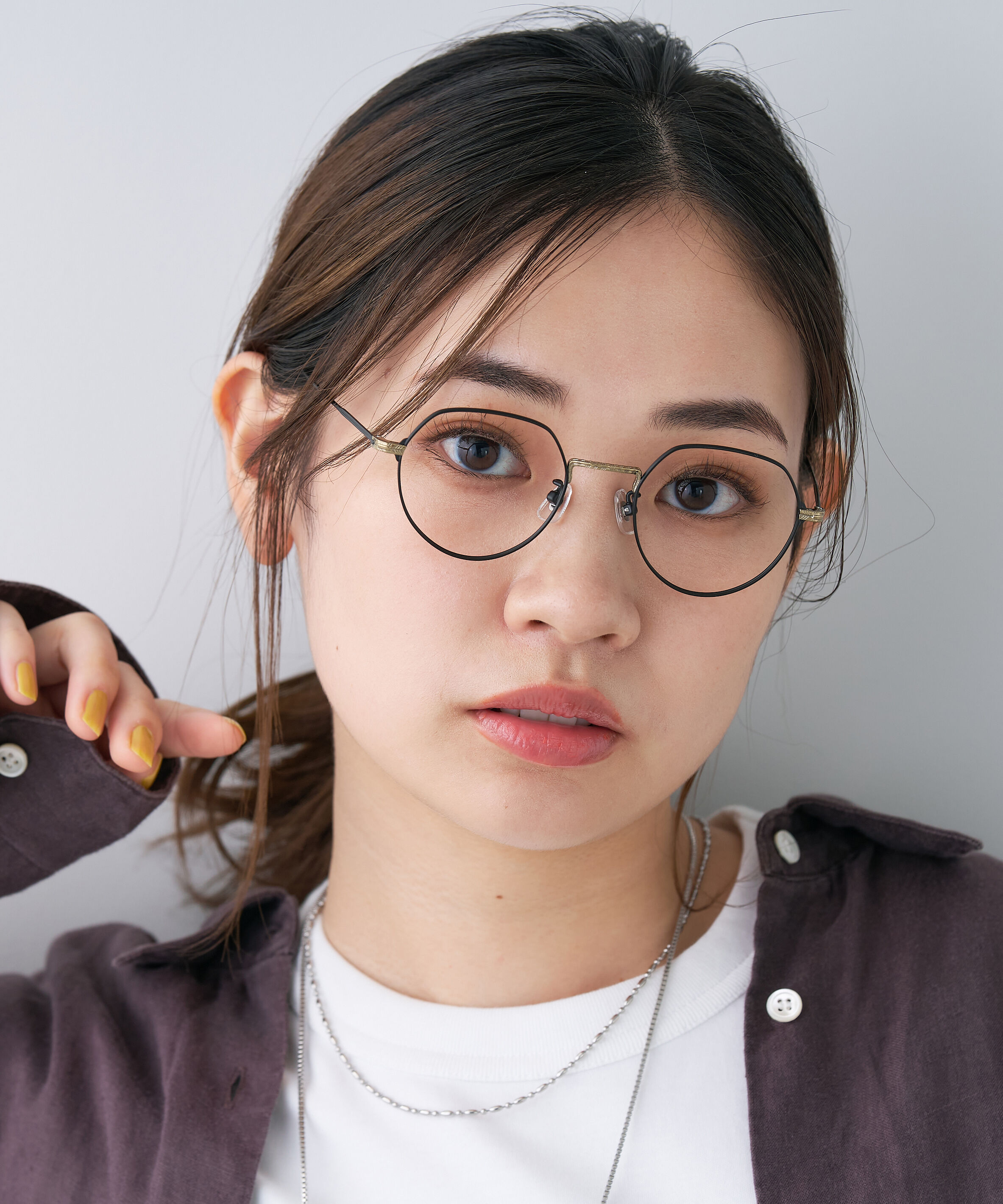  「ボストン型 メガネ｜Zoff｜UNITED ARROWS ユナイテッドアローズ レンズ交換券付き」|メガネ|ブラック