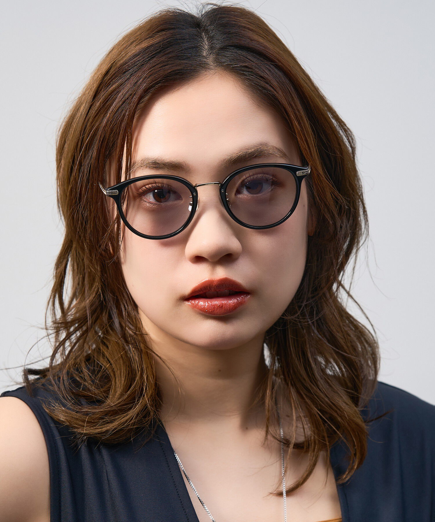  「Zoff | UNITED ARROWS ボストン型 サングラス クリアフレーム UVカット ズレ防止 ユナイテッドアローズ」|サングラス|