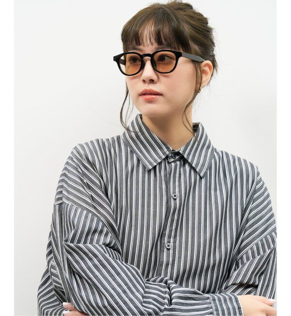  「【WEB限定】ウェリントン型 サングラス | カラーレンズ 軽量 トレンド 紫外線対策 UVカット ユニセックス」|サングラス|