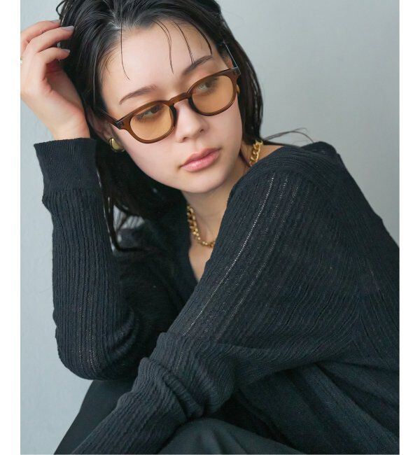  「【WEB限定】ウェリントン型 サングラス | カラーレンズ 軽量 トレンド 紫外線対策 UVカット ユニセックス」|サングラス|