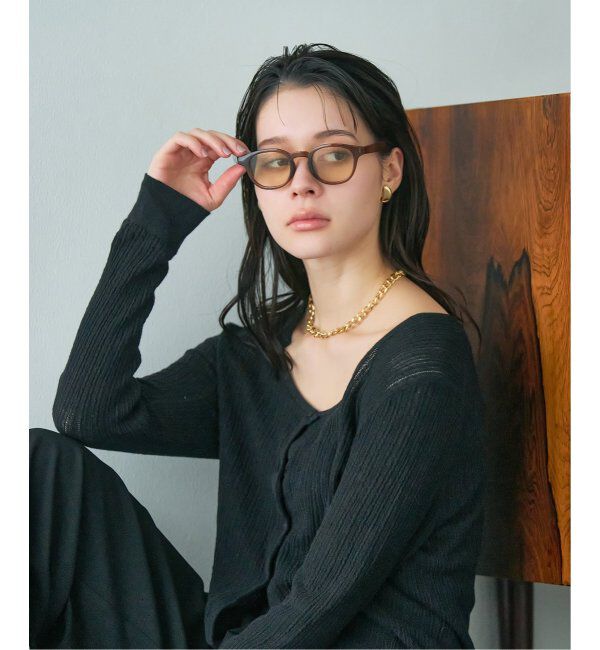  「【WEB限定】ウェリントン型 サングラス | カラーレンズ 軽量 トレンド 紫外線対策 UVカット ユニセックス」|サングラス|