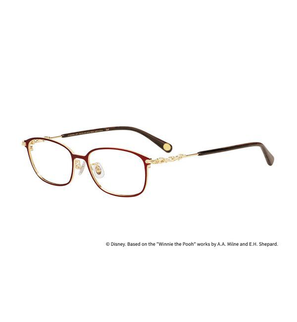  「 ウェリントン型 メガネ | 軽量、眼鏡、くまのプーさん Zoff  レンズ交換券付 レンズ交換券付」|メガネ|