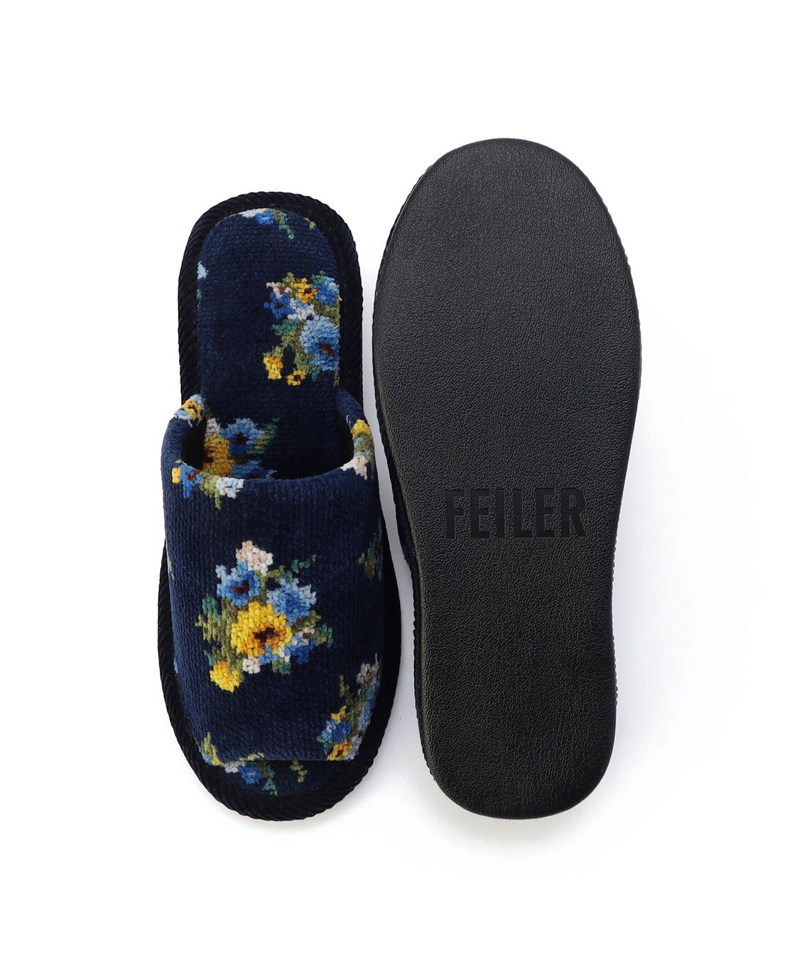 FEILER「ブラウローゼン　ヒールスリッパ　BRO-260225」|ルームシューズ|