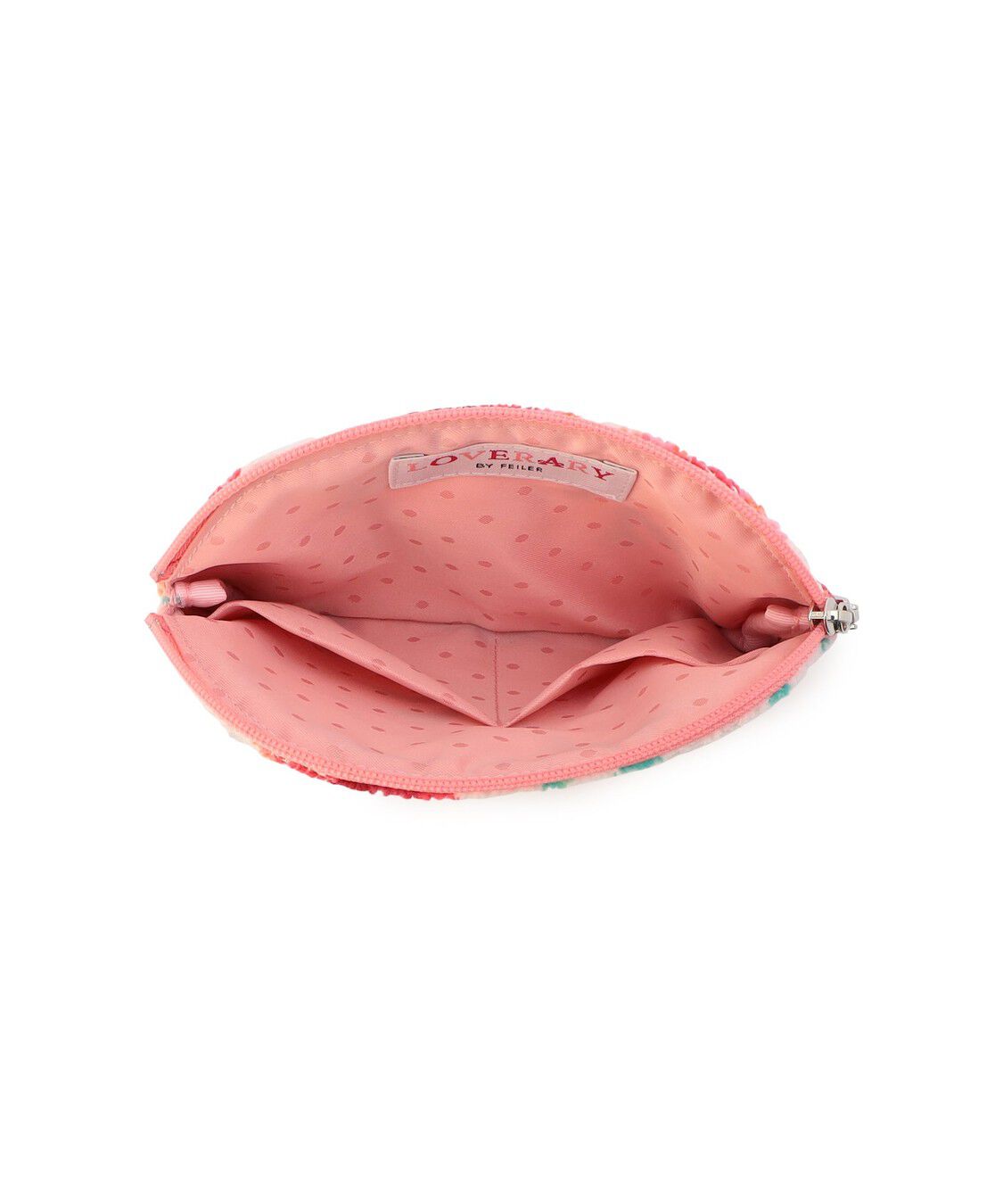 LOVERARY BY FEILER「ラブラリーカーネーション　ラウンドフラットポーチ　L/CAN-260460」|ポーチ|
