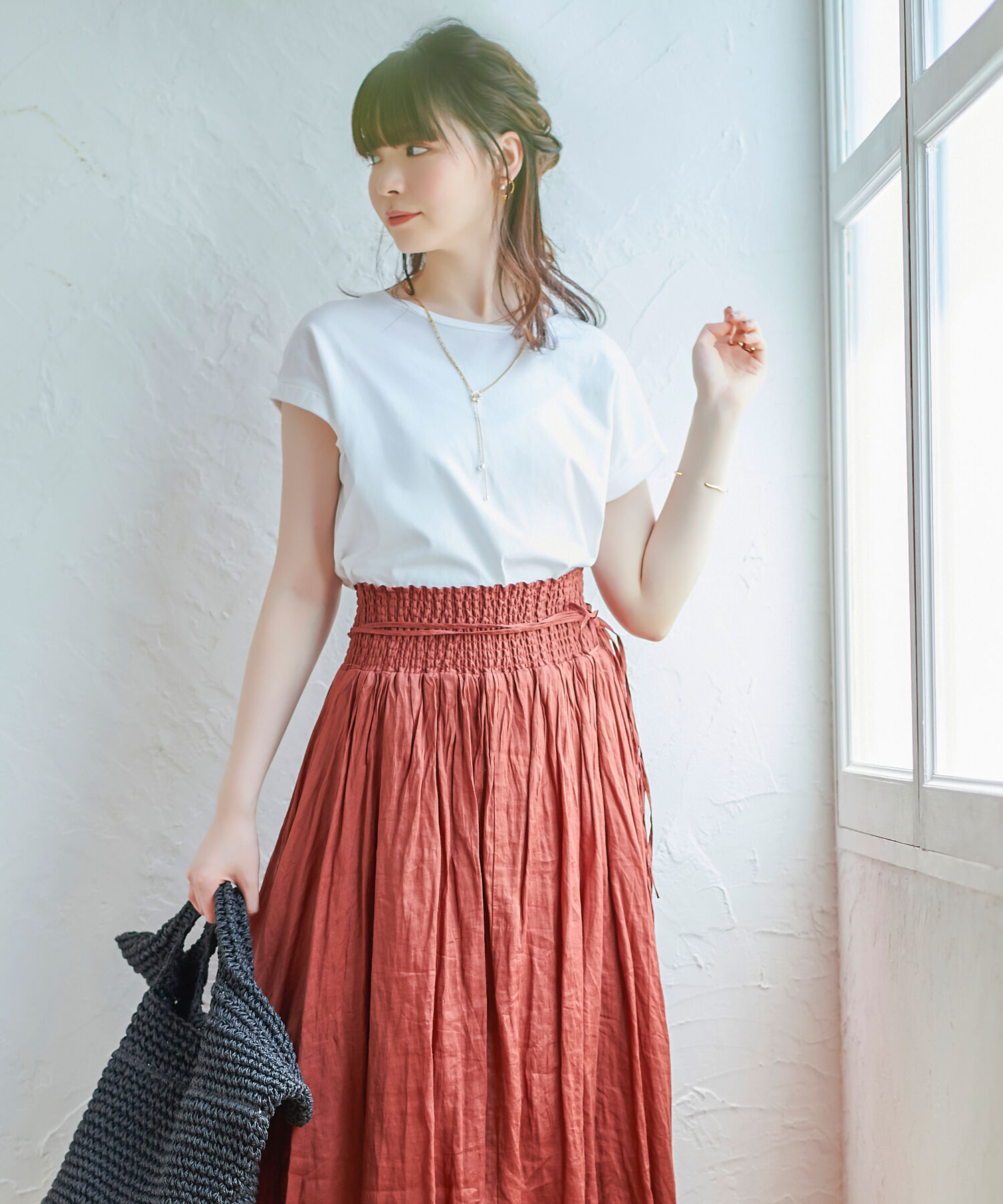 Phoebe「2wayアレンジパールラリエットネックレス」|ネックレス|