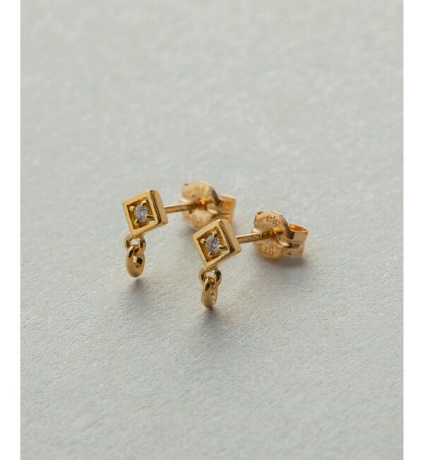 ete「K18YG ダイヤモンド ピアス」|ピアス|