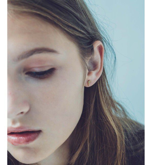 ete「K18YG ダイヤモンド ピアス」|ピアス|