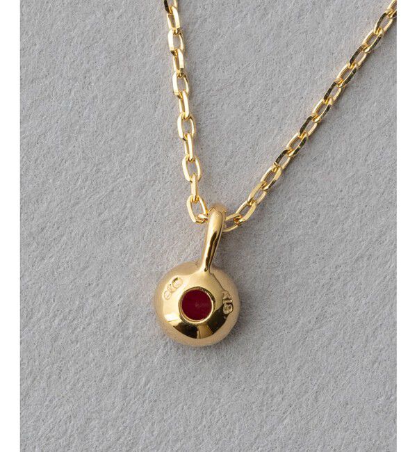 ete「K18YG フルール ネックレス（誕生石 5・7・9月）」|ネックレス|