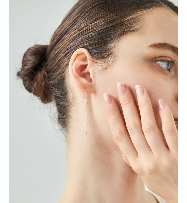 ete「[ミストピンク] K10MPG パール ピアス」|ピアス|