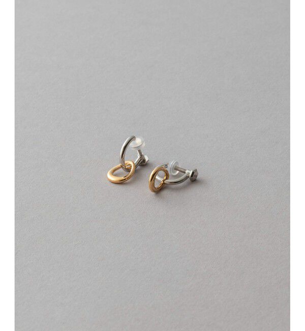 ete「フープ バイカラー イヤリング」|イヤリング|