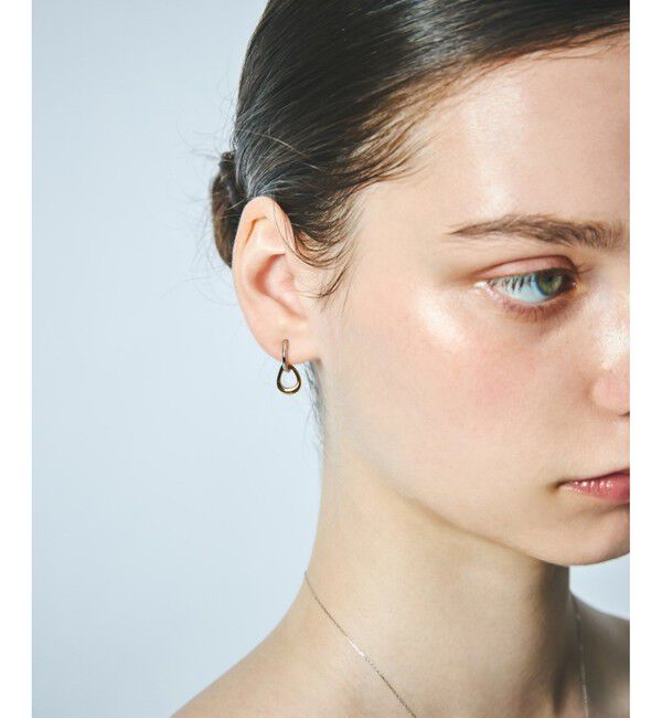 ete「フープ バイカラー イヤリング」|イヤリング|