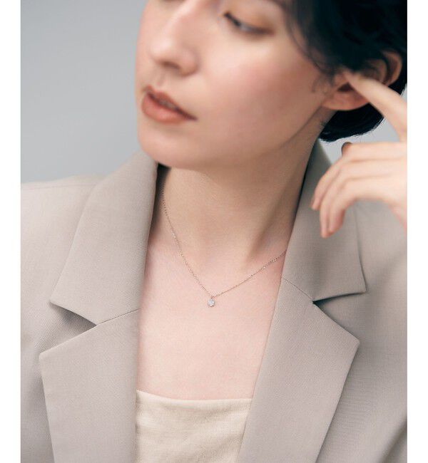 Jouete「[ミニマル] ジルコニア サークル ネックレス」|ネックレス|