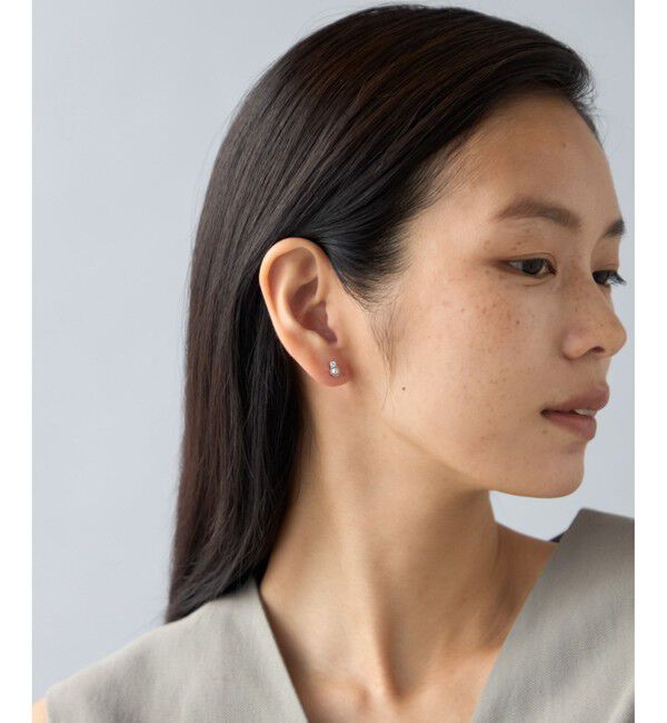 Jouete「ピアス パール&times;ジルコニア」|ピアス|