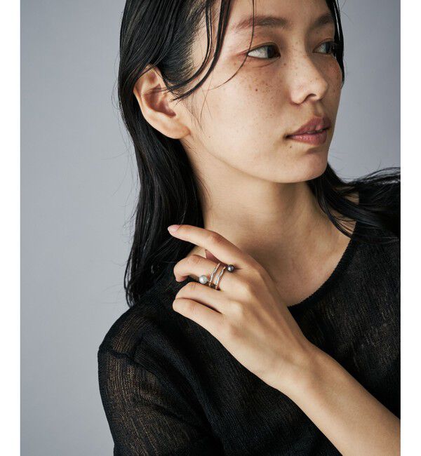 Jouete「リング カラーパール スパイラル」|リング|