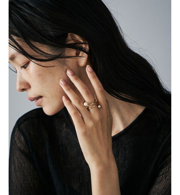 Jouete「リング カラーパール スパイラル」|リング|