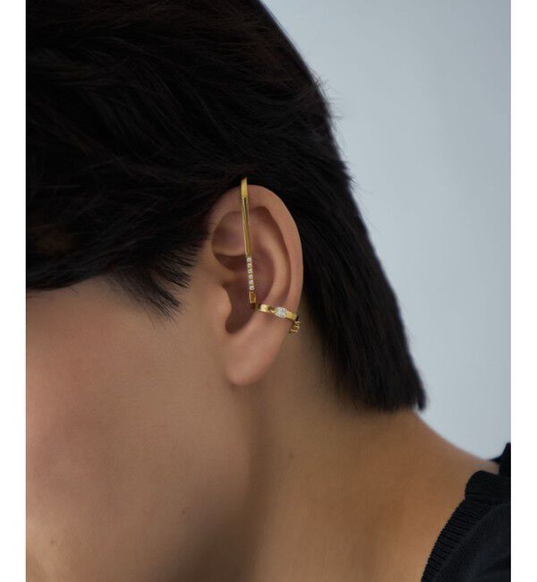 Jouete「[トーンカフス] ジルコニア」|イヤーカフ|