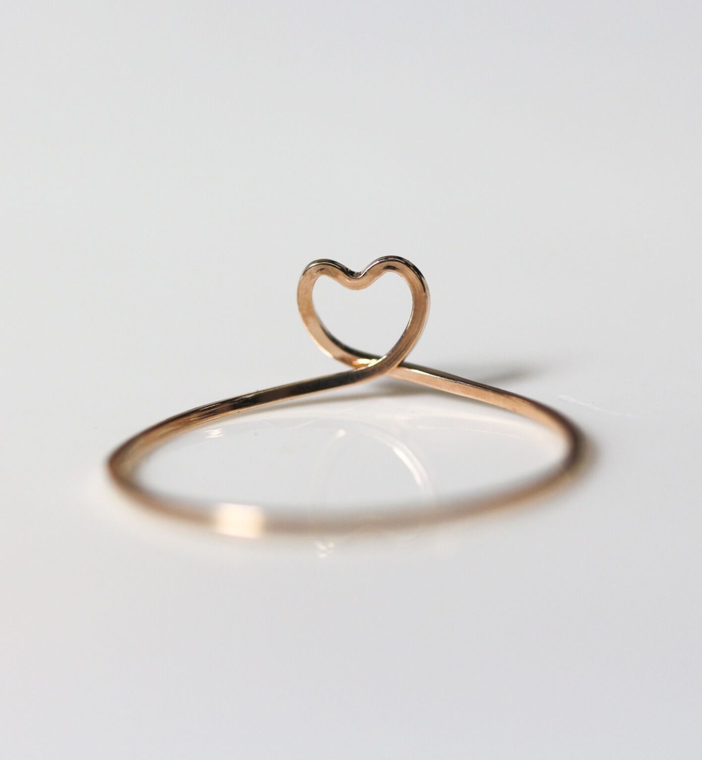  「ゴールド ハート リング  | K10YG」|リング|