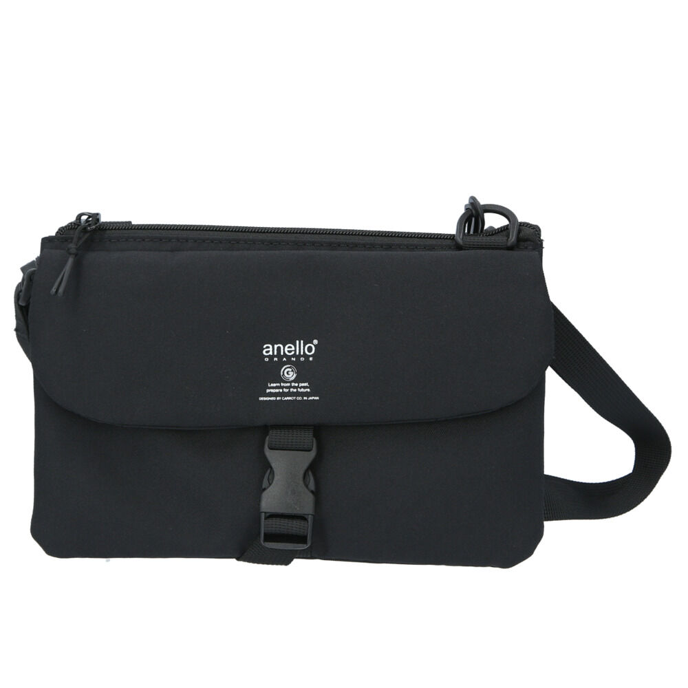 anello「アネロ ショルダーバッグ anello 通販 撥水 レディース 斜め掛け バック ななめ掛け」|ショルダー・メッセンジャー|ブラック1