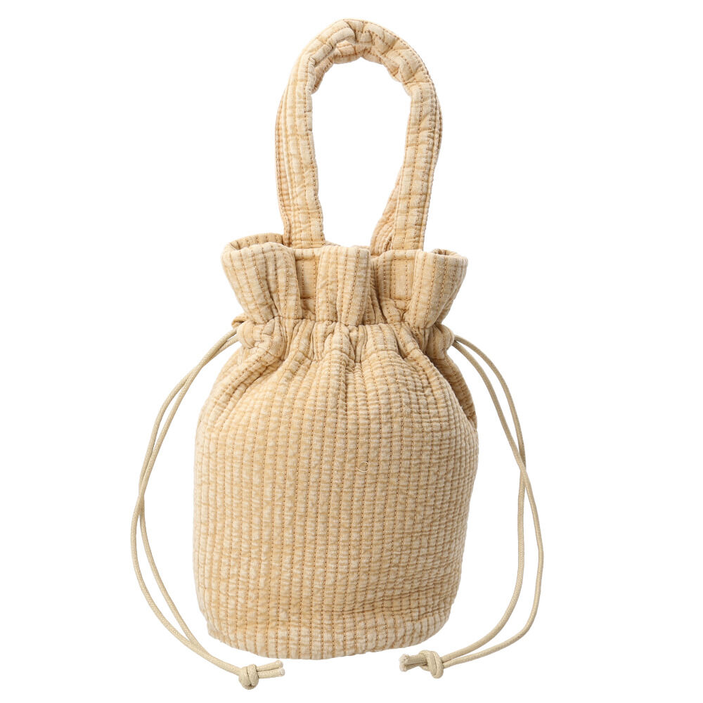 BACKYARD FAMILY「Rename ヌビ ミニ巾着バッグ 通販 ヌビバッグ かばん 巾着バッグ 巾着 レディース カバン」|ハンドバッグ|ベージュ1