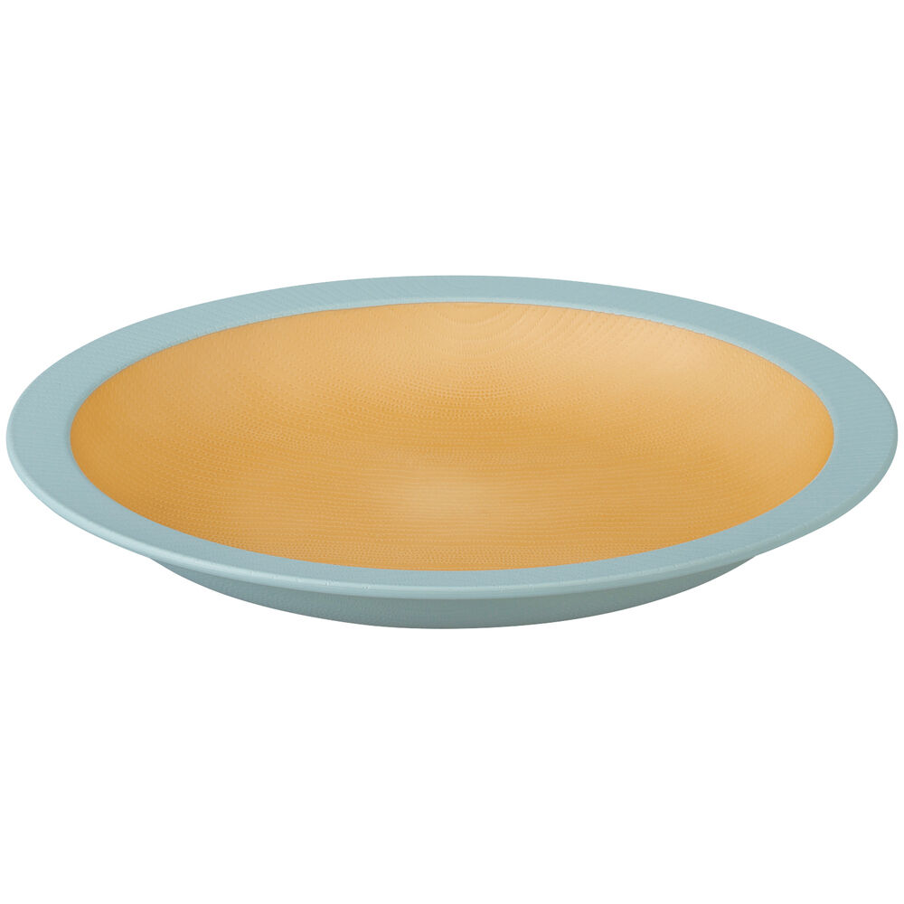 BACKYARD FAMILY「食器 おしゃれ お皿 通販 日本製 正和 木目リムプレートL プレート 皿 丸皿 大皿 カレー皿」|食器・キッチングッズ|ブルー1