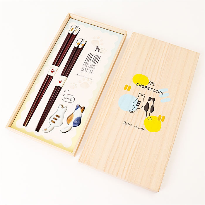 BACKYARD FAMILY「イシダ 夫婦箸 通販 日本製 ペア 箸 ギフト 箸置き セット 桐箱入り お箸 漆塗り めおと箸」|食器・キッチングッズ|