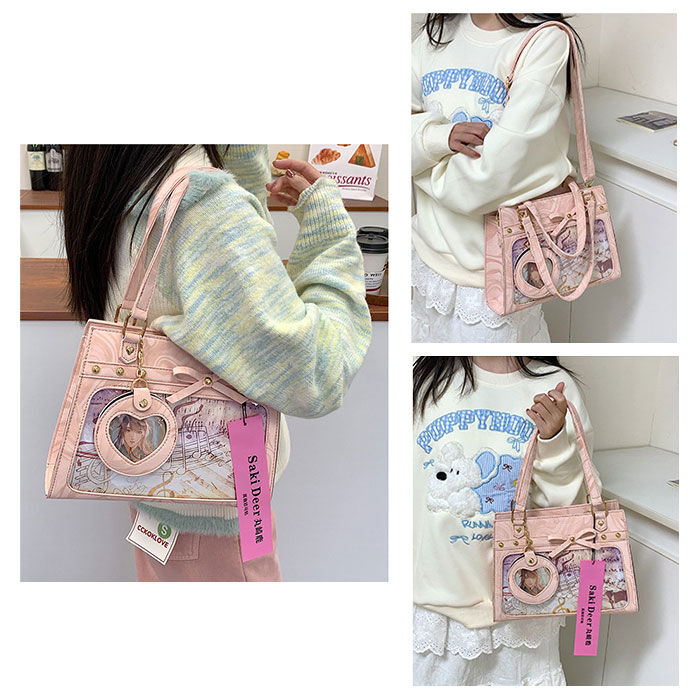 BACKYARD FAMILY「痛バッグ リボン ショルダー 推し活 2WAY 通販 痛バック 痛バ 推し活バッグ 推し活バック」|ショルダー・メッセンジャー|