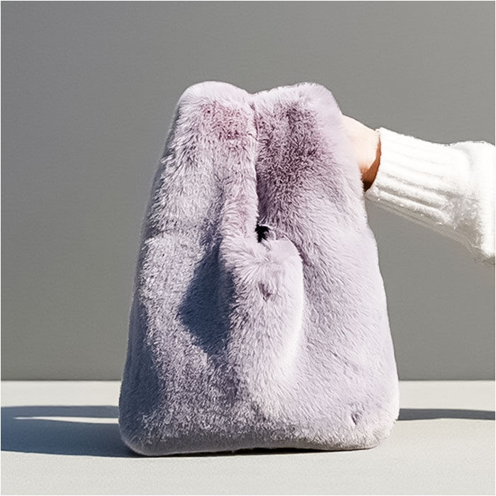 BACKYARD FAMILY「ファー ハンドバッグ 通販 ハンドバック ファーバッグ ファーバック レディース モコモコバッグ」|ハンドバッグ|