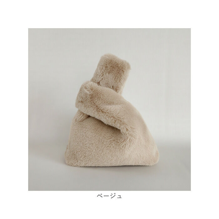 BACKYARD FAMILY「ファー ハンドバッグ 通販 ハンドバック ファーバッグ ファーバック レディース モコモコバッグ」|ハンドバッグ|