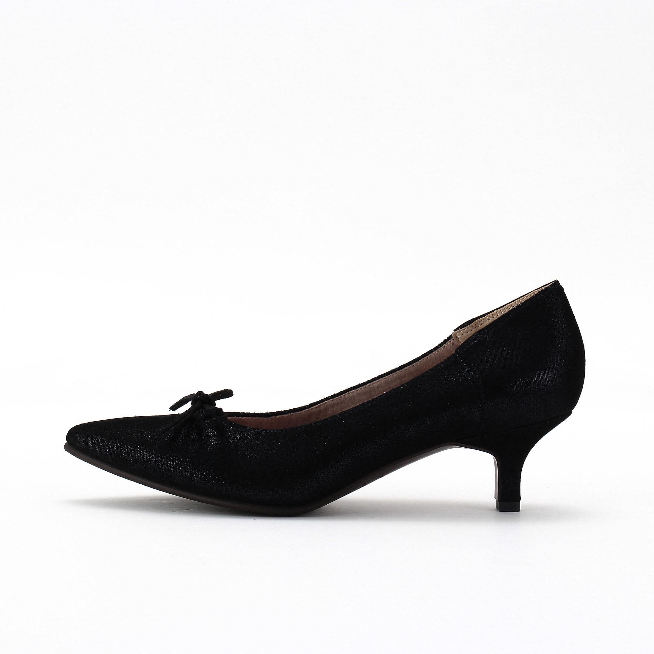 銀座かねまつ「LSBF2111METDBL　【防水】【本革】【Bウィズ】アクアベルスレンダーパンプス」|パンプス|