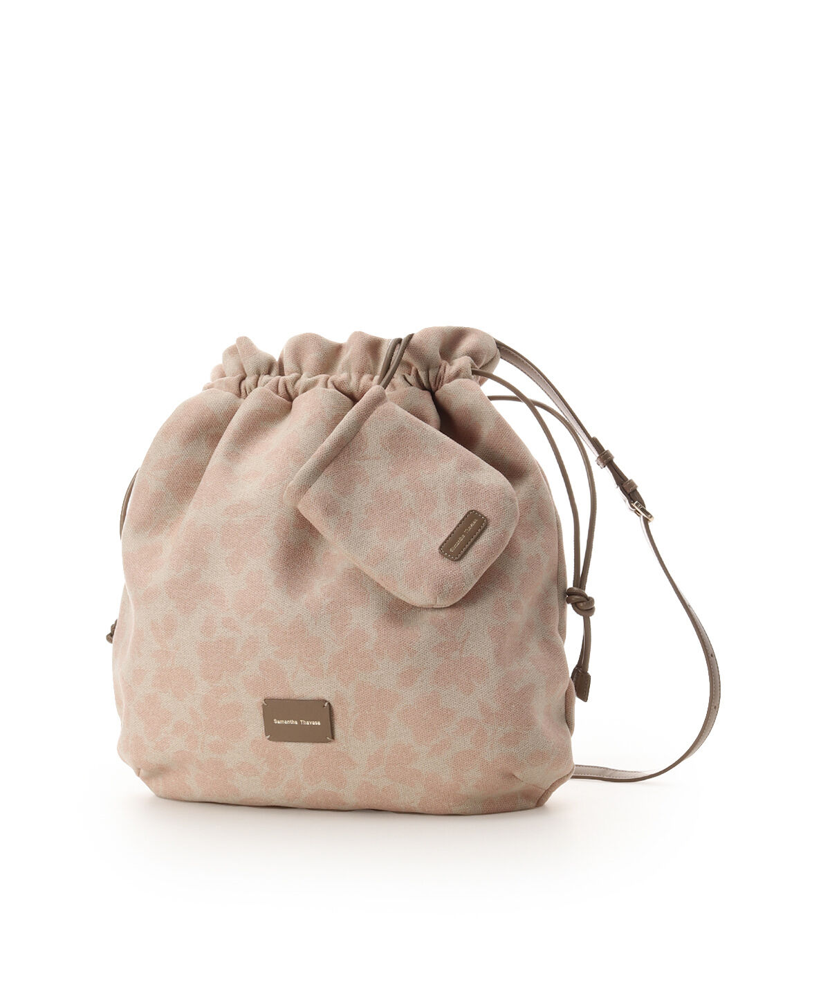 Samantha Thavasa「ミニ巾着ポーチつき フラワーデザインショルダーバッグ」|ショルダー・メッセンジャー|