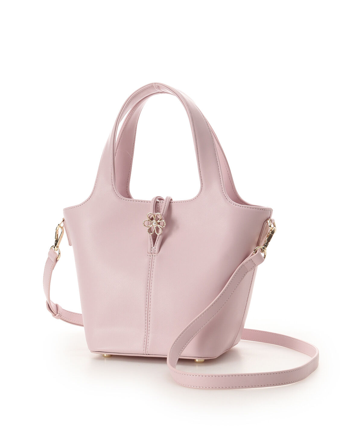 Samantha Thavasa「オリジナルフラワーモチーフ金具 ハンドバッグ」|ハンドバッグ|