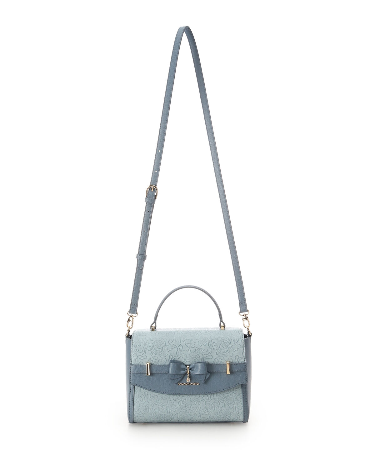 Samantha Vega「フローラルアクセントリボンショルダーバッグ」|ショルダー・メッセンジャー|