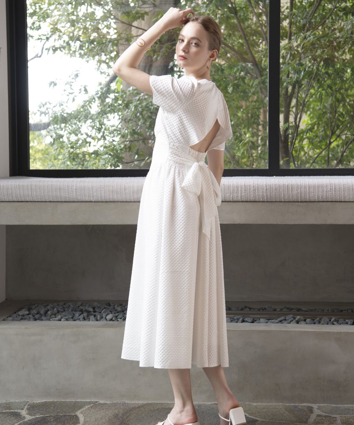 アンドクチュール「キルトジャガードバックシャンワンピース」|ワンピース|