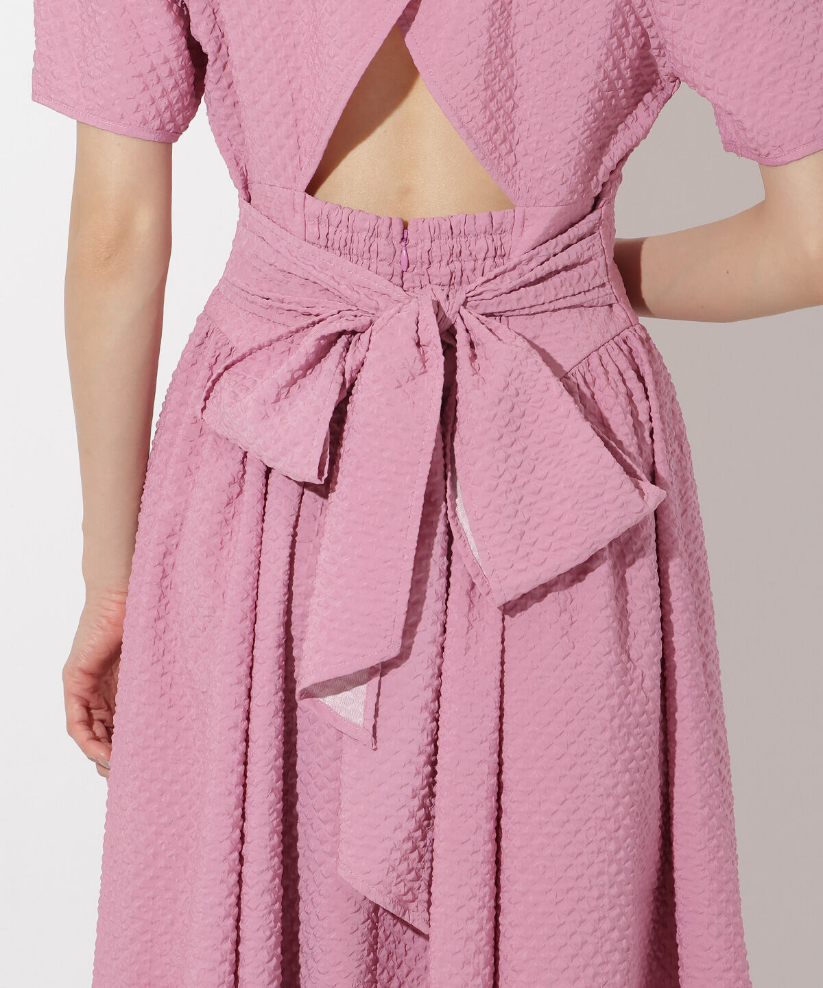 アンドクチュール「キルトジャガードバックシャンワンピース」|ワンピース|