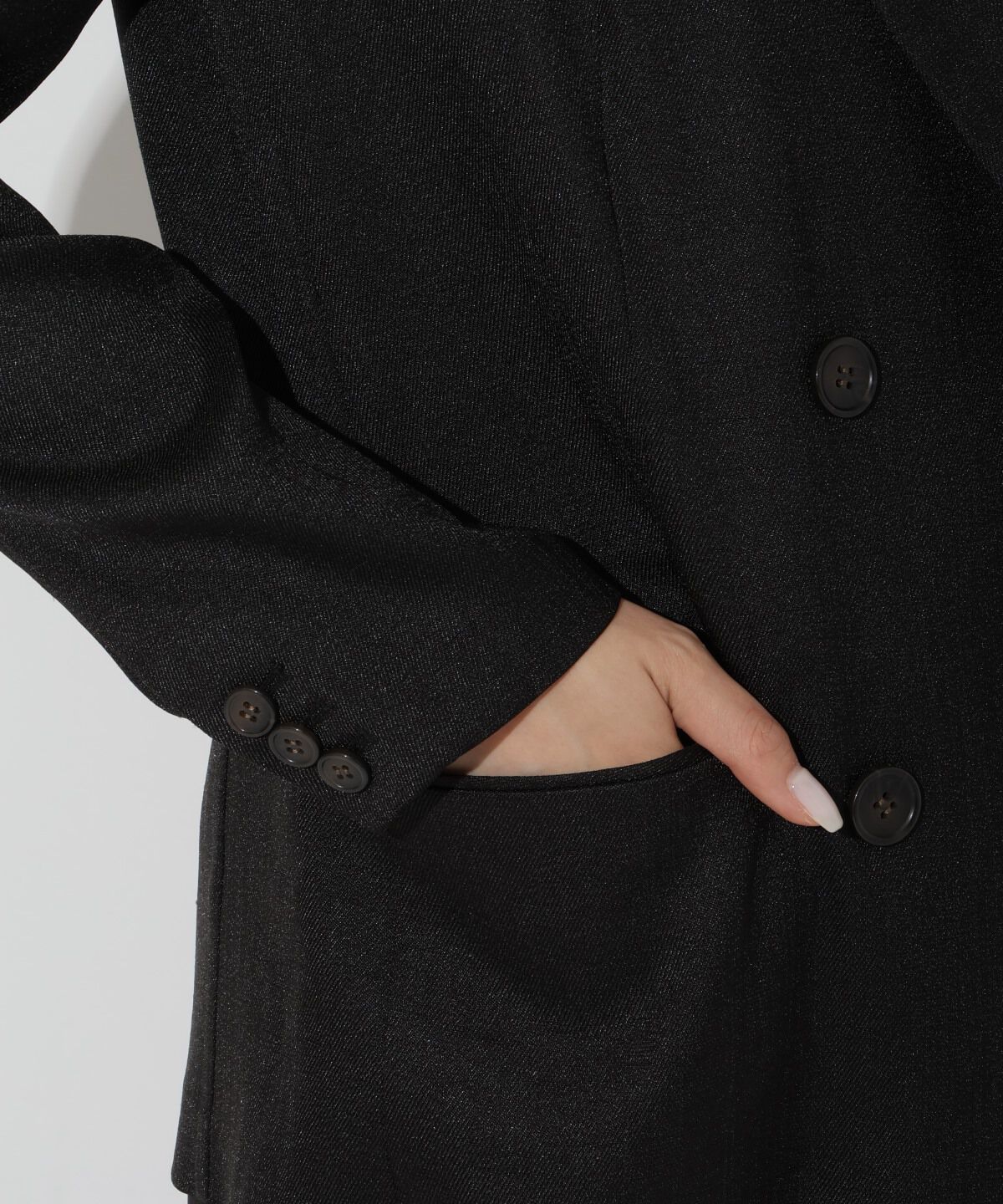 アンドクチュール「麻調テーラードジャケット」|テーラードジャケット|