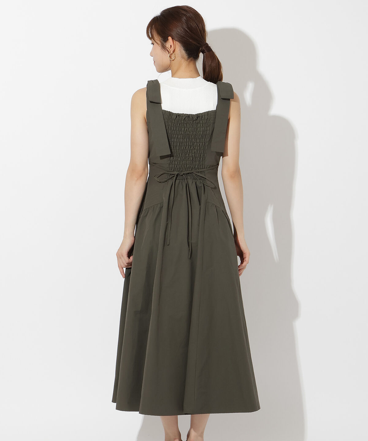 アンドクチュール「ショルダーリボンジャンスカ」|ワンピース|