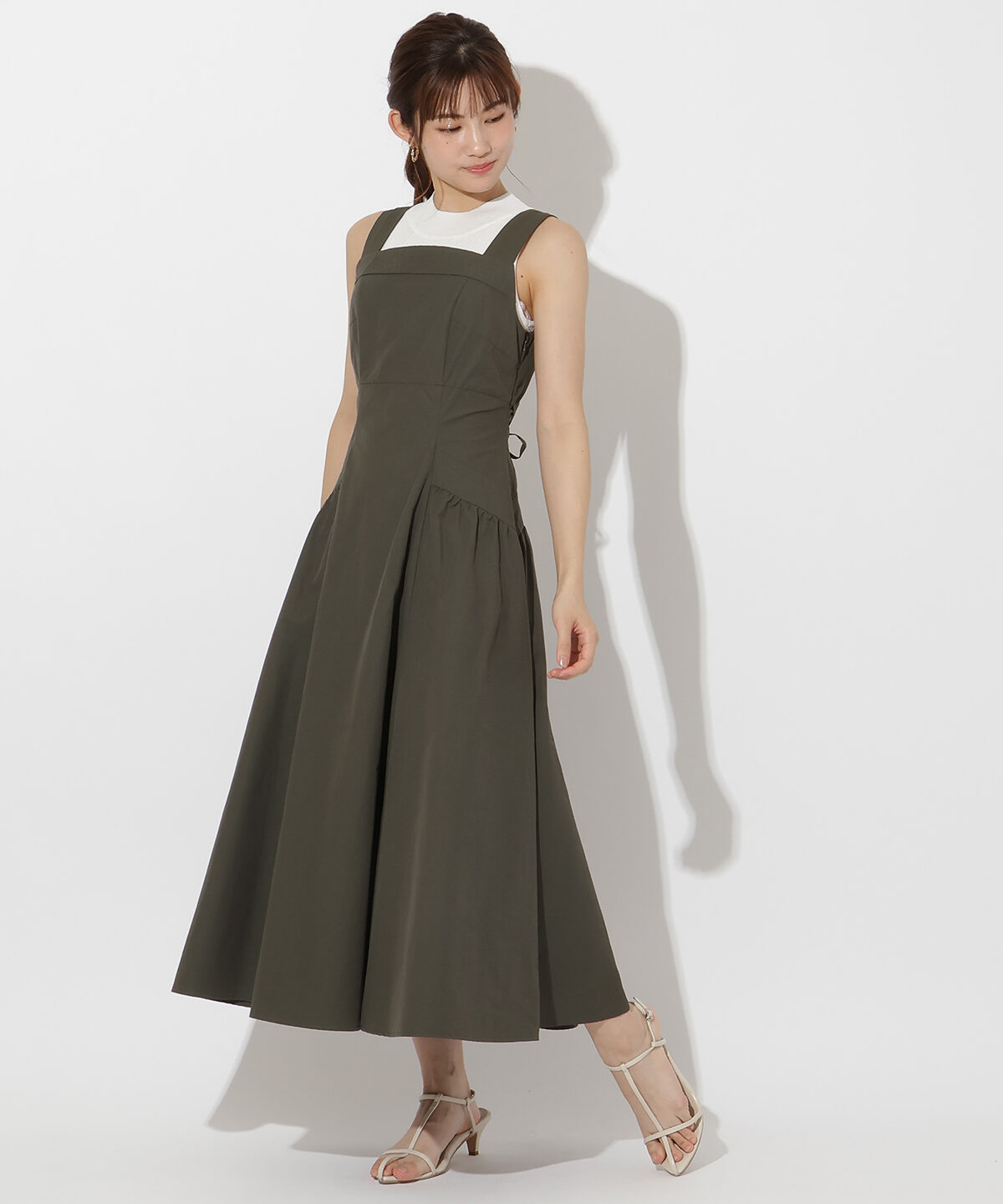 アンドクチュール「ショルダーリボンジャンスカ」|ワンピース|